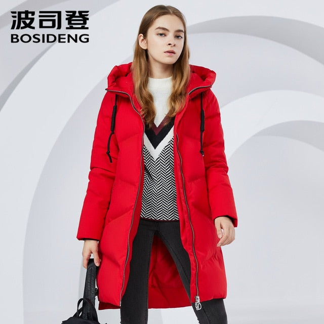 BOSIDENG winter jacket new down coat hooded long parka 90% duck down high quality waterproof thicken light B80141016