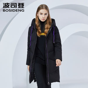 BOSIDENG winter jacket new down coat hooded long parka 90% duck down high quality waterproof thicken light B80141016