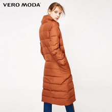 Load image into Gallery viewer, Vero Moda new 90% white duck down side pocket oversize long down jacket women | 318312511