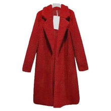 Load image into Gallery viewer, Autumn Winter Faux Fur Coat Women Warm Teddy Bear Coat Ladies Fur Jacket Female Teddy Outwear Plush Overcoat Long Coat