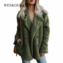 Load image into Gallery viewer, Plush Coat Women Winter Jackets Fluffy Teddy Coat Female Warm Artificial Fleece Winter Clothes  5XL Plus Size Manteau Femme