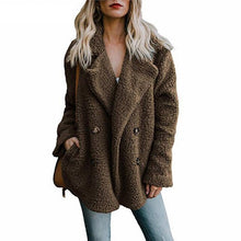 Load image into Gallery viewer, Plush Coat Women Winter Jackets Fluffy Teddy Coat Female Warm Artificial Fleece Winter Clothes  5XL Plus Size Manteau Femme