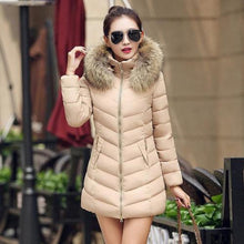 Load image into Gallery viewer, Woman Spring Padded Hooded Long Jacket White Duck Down Female Overcoat Ultra Light Slim Solid Jackets Coat Portable Parkas