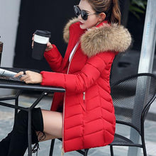 Load image into Gallery viewer, Woman Spring Padded Hooded Long Jacket White Duck Down Female Overcoat Ultra Light Slim Solid Jackets Coat Portable Parkas