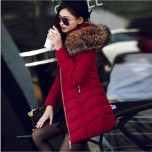 Load image into Gallery viewer, Woman Spring Padded Hooded Long Jacket White Duck Down Female Overcoat Ultra Light Slim Solid Jackets Coat Portable Parkas