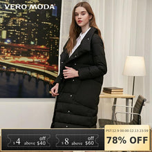 Load image into Gallery viewer, Vero Moda new 90% white duck down side pocket oversize long down jacket women | 318312511